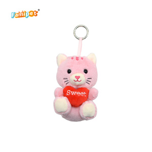 Famipet Fabricant en gros Nouveau design Rose Adorable Peluche douce en forme de sac à main, porte-clés et jouet - Product Image 3