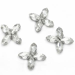 D字型5*10mm馬の目のガラス製爪ドリルDIY用衣類アクセサリー1000ピース/パック手縫いラインストーン - Product Image 5