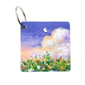 Customizable 80-Page Memo <b>Pad</b> Notebook New Oil Painting Landscape Design Loose-leaf Pocket Notepad for School Students Top Coil - Product Image 5