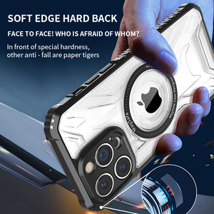 Chống Vàng TPU + PC chống sốc từ sang trọng thời trang không dây sạc điện thoại trường hợp đối với <span class=keywords><strong>iPhone</strong></span> 16 15 XR 11 12 13 14 XS Pro Max - Product Image 4