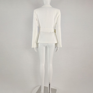 A8050 Migugarment popolare stile giacca da <span class=keywords><strong>donna</strong></span> manica lunga strass cintura di moda caldo vendita cappotto <span class=keywords><strong>donna</strong></span> <span class=keywords><strong>vestiti</strong></span> - Product Image 6