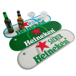Custom Branded Silicone PVC Bar <b>Mat</b> Rubber Pub Runner Spill Pad <b>Beer</b> Rail <b>Mat</b> Drip Tray Non Slip Coaster Placemat Bartender <b>Mat</b> - Product Image 3