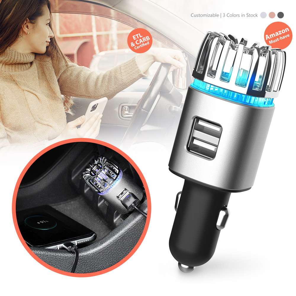 CE RoHS FCC фирмы mlight лаборатории тестирования электроприборов, США (ETL) CARB EO номер 2 в 1 взаимный обмен данными между компьютером и периферийными устройствами штекер зарядного устройства в небольшой автоматический очиститель воздуха Мини Очистител