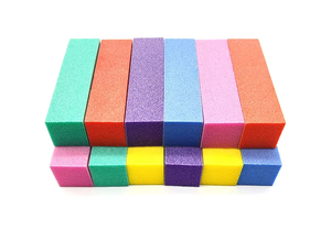 Bloc polissoir à ongles durable 4 faces, outil de manucure et pédicure, 9,5 cm, blanc, pour modelage et ponçage, vente en gros - Product Image 6