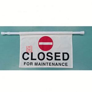 पीले सुरक्षा खतरे ध्वज कस्टम डिजाइन मुद्रण नायलॉन पॉलिएस्टर फांसी सुरक्षा चेतावनी संकेत - Product Image 3