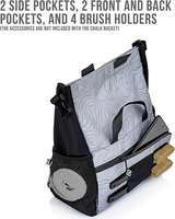 Sac à craie imperméable durable et léger de grande taille pour l'escalade, l'haltérophilie et le bouldering, avec fermeture éclair, pour les sports de plein air et les voyages