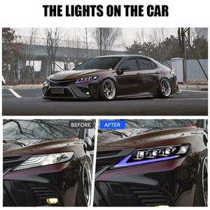 ไฟหน้า HETOP <span class=keywords><strong>Camry</strong></span> ปี 2018-2023 อัพเกรดเป็น LED พร้อมไฟ DRL และเลนส์ไฟเลี้ยว  ไฟหน้าดัดแปลงสำหรับ Toyota - Product Image 2
