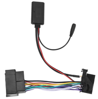 Adaptateur de câble audio Bluetooth AUX pour voiture, 0,2 m, tressé en métal, pour autoradio BMW E60-E92, câble 12 broches