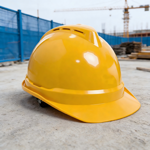 <span class=keywords><strong>Casco</strong></span> de Seguridad ABS Tipo V 6011 con Logotipo Personalizado, Diseño Sin Ranuras para Líderes de Obras de Construcción, Protección Laboral - Product Image 4