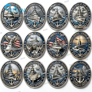 Moneda Conmemorativa de Desafío para Veteranos de la Armada Estadounidense: Aeronaves, Submarinos, Buques de Guerra, Embarcaciones, <span class=keywords><strong>Batallas</strong></span> y Operaciones - Product Image 3