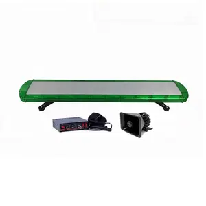 47 Inch Groene Kleur Cob Led Waarschuwingslampje Bar Met 100 Watt Sirene & Speaker