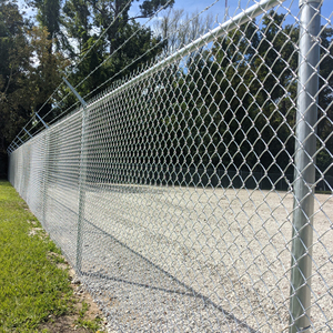 Rouleau de Clôture à Mailles Losangées Galvanisée <span class=keywords><strong>Antirouille</strong></span> et Revêtue de PVC, Écologique, Brise-Vue, Grillage en Fil de <span class=keywords><strong>Fer</strong></span> de 6 Pieds, pour Ferme et Aire de Jeux - Product Image 4