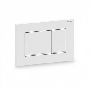 Plaque de couverture Gebert Sigma 30 à 2 boutons, noir mat, bord inférieur 17,2 cm, largeur 29,9 cm, longueur, pour chasse d'eau encastrée - Product Image 2