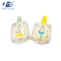 Op maat gemaakte drankenverpakkingen met tuit voor babyvoeding, lekvrije kleine zakjes met tuitje
