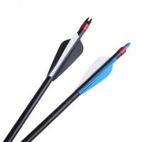 Flèche en fibre de verre pour tir à l'arc de chasse en plein air, 8 mm universelle pour arc à poulies