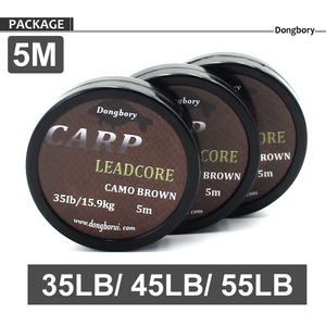 Leadcore — tresse <span class=keywords><strong>de</strong></span> pêche brun camouflage <span class=keywords><strong>de</strong></span> 5m, bas <span class=keywords><strong>de</strong></span> ligne adapté aux carpes, pour montage chod-rig ou hélicoptère, pratique <span class=keywords><strong>de</strong></span> la pêche au coup - Product Image 6