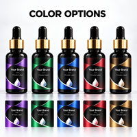 Étiquettes adhésives personnalisées en papier cosmétique, impression couleur, découpe, finition mate, étiquettes en rouleau pour flacons compte-gouttes
