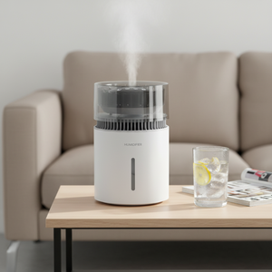 New Evaporative Fog-Free Humidifier 5L Capacity Negative Ion Purification <b>USB</b>/AC Powered Dual-Color LED App-<b>Controlled</b> Desktop - Product Image 2