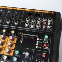 Console de mixage audio professionnelle 12 canaux CT12 avec Bluetooth, sorties XLR/TRS équilibrées pour les professionnels et les débutants