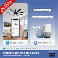 Ventilateur de plafond 1stshine de 64 pouces avec pales en ABS, qualité commerciale, personnalisable OEM/ODM, économe en énergie, innovant, sûr, avec éclairage LED