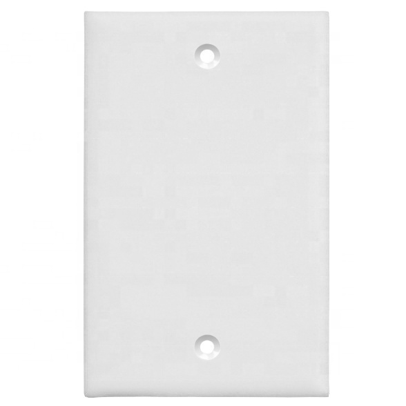 US Standard High Quality 1-Gang Blank Cover Wall Plate for UL Listed Electrical Outlet Cover Plastic 125V Rated Voltage 15A