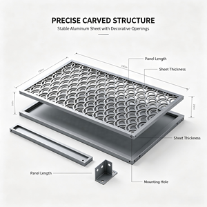 แผ่นอลูมิเนียมฉลุลายตกแต่งผนังภายนอกอาคาร - Product Image 4