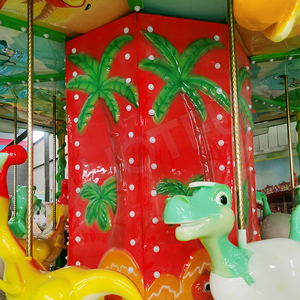 Attrayant animal parc à thème manèges dinosaure carrousel manèges intéressant kiddie amusement doux jeu carouse à vendre - Product Image 6
