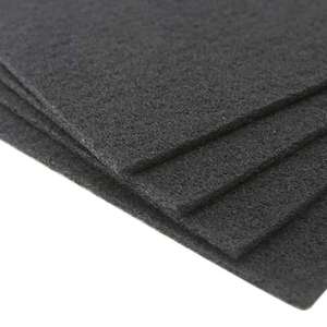 Láminas de Fibra de Carbón Activado 10x10cm Negras de Peso Medio, Material Industrial Antiolor y de Adsorción - Product Image 4