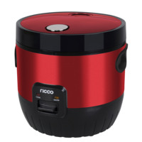Autocuiseur de riz automatique Ricco Deluxe 1,8 litre 700W avec poignée intégrée, nouveau design, boîtier en plastique, inclut une tasse doseuse