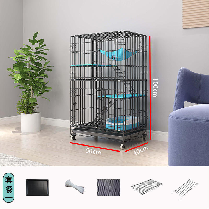 สีดำสามชั้นขนาดกลาง [60*40*100] สไตล์พื้นฐาน