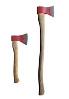 Hache à main de pompier avec tête de hache en acier au carbone tranchant à fendre le bois de chauffage manche en bois