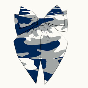 Barrette à cheveux personnalisée avec imprimé camouflage Loss Team Angeless, pour <span class=keywords><strong>fête</strong></span>, célébration, fan, décoration, barrette à cheveux en ruban pour femmes - Product Image 3