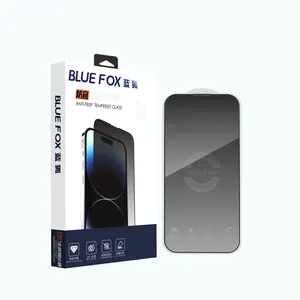 2023 Best-selling Brand Blue Fox Anti Peeping Phone Screen Protector Suitable For IPhone 11 12 13 14 15 Promax