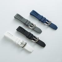 Venta Directa de Fábrica, Correas de Reloj de Silicona Deportivas Personalizadas de Alta Calidad, Resistentes al Agua, para Relojes Inteligentes de 20 y 22 mm, Correas de Goma Suave
