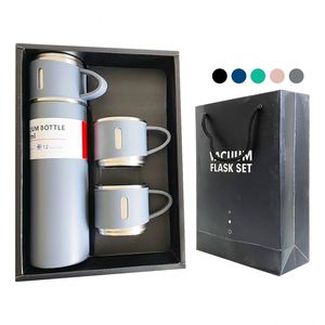 500ml Insulated Tumblers Leak Proof Coffee Mug Thermal Stainless <b>Steel</b> Water <b>Bottle</b> Business Annual Meeting Gifts Box Set - Product Image 1