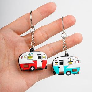 Set de Llaveros para Campistas, Regalo para Amantes de las Caravanas, Llavero de Campista Feliz para Hombres, Mujeres y Parejas, Accesorios para Remolques de Viaje, Joyería para Exteriores, RTS - Product Image 5