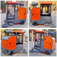 Machine de balayage routier extérieure pour la gestion des propriétés communautaires, balayeuse professionnelle pour le nettoyage des parcs et des parkings