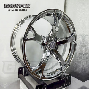 Grayfox bạc Chrome bánh xe giả mạo vành bánh xe cho Nismo V1 G37 Q50 Nissan 350Z 370Z Infiniti Q50 Q60 G35 G37 cho 370Z V1 - Product Image 4