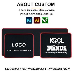 Tapis de souris personnalisé avec logo, grande taille XXL, tapis de souris pour jeux, tapis de clavier avec logo personnalisé, design carré imprimé - Product Image 3