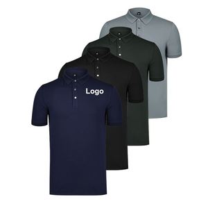 Camisetas al por Mayor, Camiseta Lisa de Poliéster con Cuello, Ropa de Golf de Secado Rápido, Uniforme de Campaña, Camiseta Polo con Logotipo Personalizado - Product Image 1