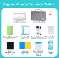 Máquina Cortadora de Vinilo Likcut, Kit para Crear Tarjetas con Estuche de Transporte y Accesorios, Crea una Máquina de Pegatinas, Diversión Creativa DIY