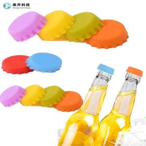 Kunden spezifisches Logo Silikon flasche Tops Utensilien für Glas Bier Wein Getränke flaschen abdeckungen Tasse Kondom kappen - Product Image 2