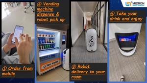 WEIMI OEM/ODM Sanks玻璃瓶饮料酒店/公司电梯自动售货机待售 - Product Image 4