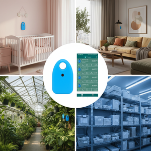 ワイヤレス Wifi インテリジェント温度および湿度コレクター センサー 冷凍庫温度計 冷蔵庫レコーダー - Product Image 2