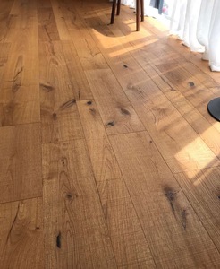 <span class=keywords><strong>Parquet</strong></span> en chêne européen massif contrecollé, multicouche, 3 mm, avec marquage de coupe, huilé naturel et brossé - Product Image 4