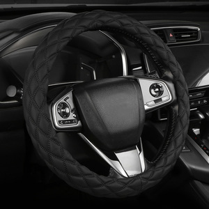 Modificación 38cm Protector de <span class=keywords><strong>volante</strong></span> grueso negro microfibra cuero Rusia deporte <span class=keywords><strong>Jeep</strong></span> SUV camión cubierta de <span class=keywords><strong>volante</strong></span> de coche - Product Image 3