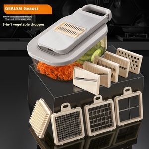 Home Essentials Multi-function Manual Slicer Vegetables <b>Kitchen</b> <b>Gadgets</b> with 9 in 1 Adjustable Blades - Product Image 2
