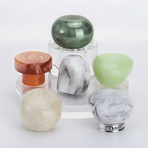 Bouchons de bouteille en marbre, couleurs assorties, fermeture lisse, accessoire cosmétique - Product Image 1