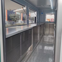 Chariot de service BBQ extérieur avec structure en acier robuste, durable à long terme, remorque alimentaire