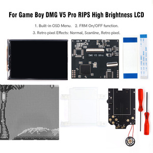 Hispeedido 36 Retro Pixel Color pour DMG GB IPS V5 Pro Kits d'écran LCD Haute luminosité Sans soudure pour console <span class=keywords><strong>Gameboy</strong></span> - Product Image 1